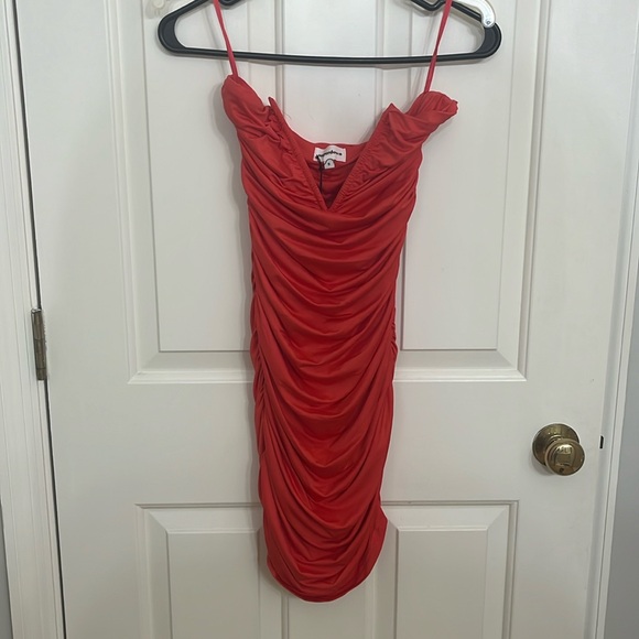 Hot pink Superdown Cocktail mini dress - Picture 2 of 3